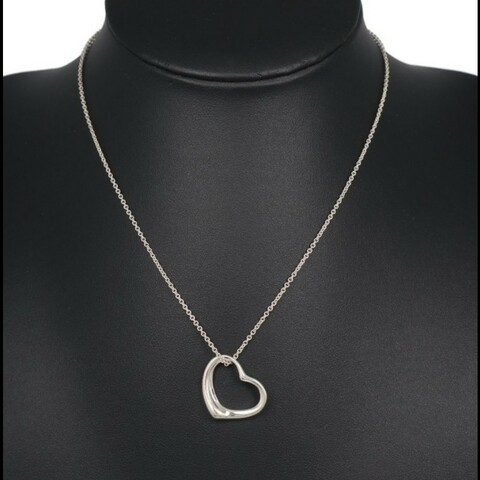 Tiffany & Co  Open heart 中型心形墬飾項鍊