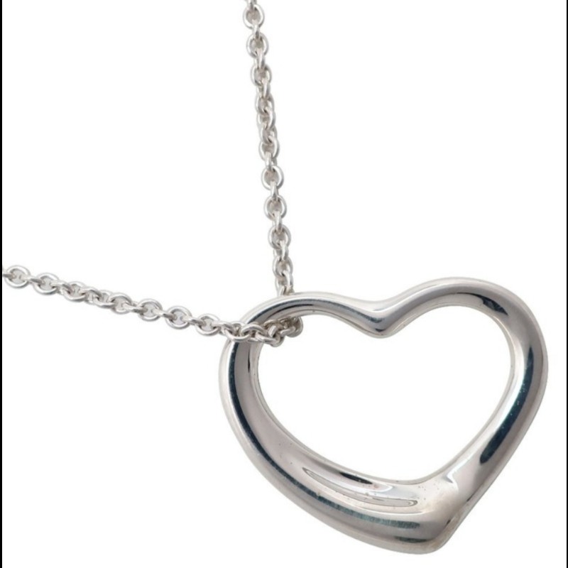 Tiffany & Co Open heart 中型心形墬飾項鍊-6