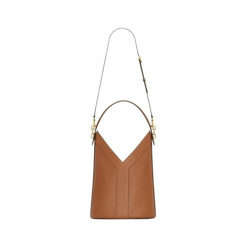 SAINT LAURENT 皮革 Y 型頂部手柄水桶包 840891AAT716359-6