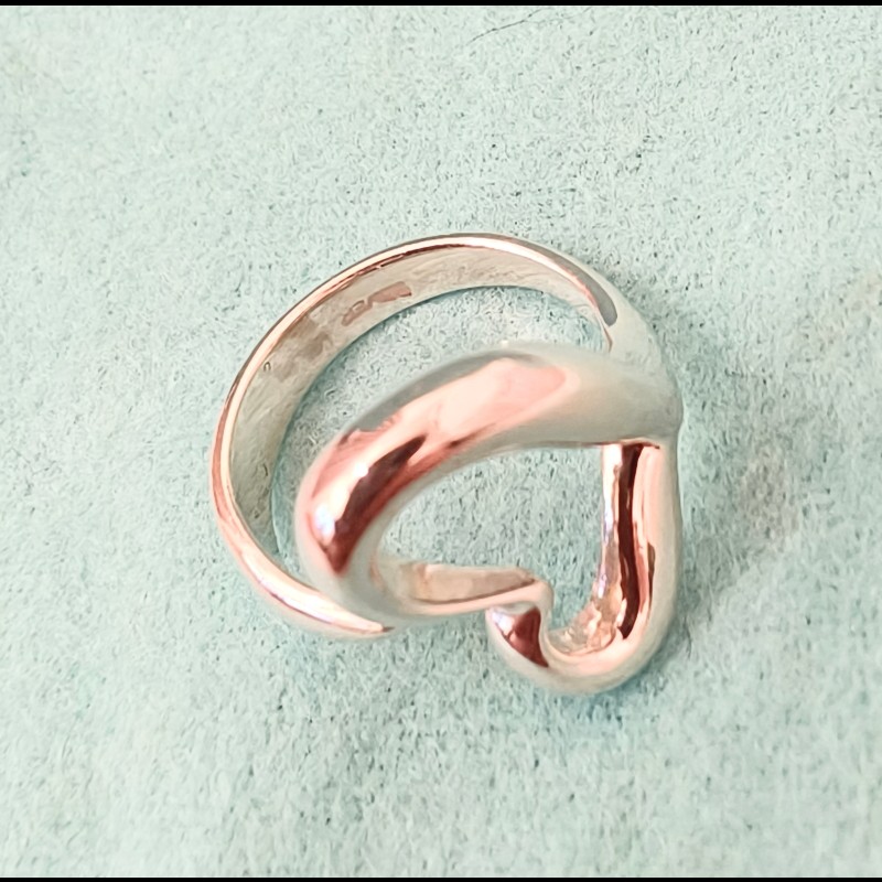 Tiffany & Co Open heart 愛心戒指-4