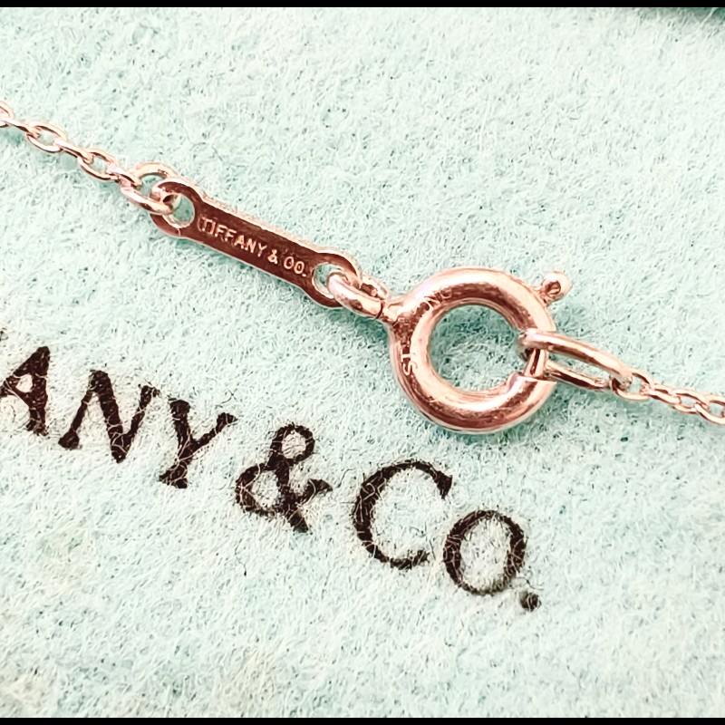 Tiffany & Co
Elsa Peretti Open heart 2017名古屋女子馬拉松限量版鏤刻玫瑰愛心雙墬飾項鍊-8