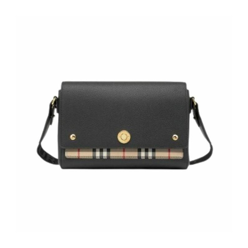 BURBERRY 皮革復古格紋肩斜背包 8021110-0