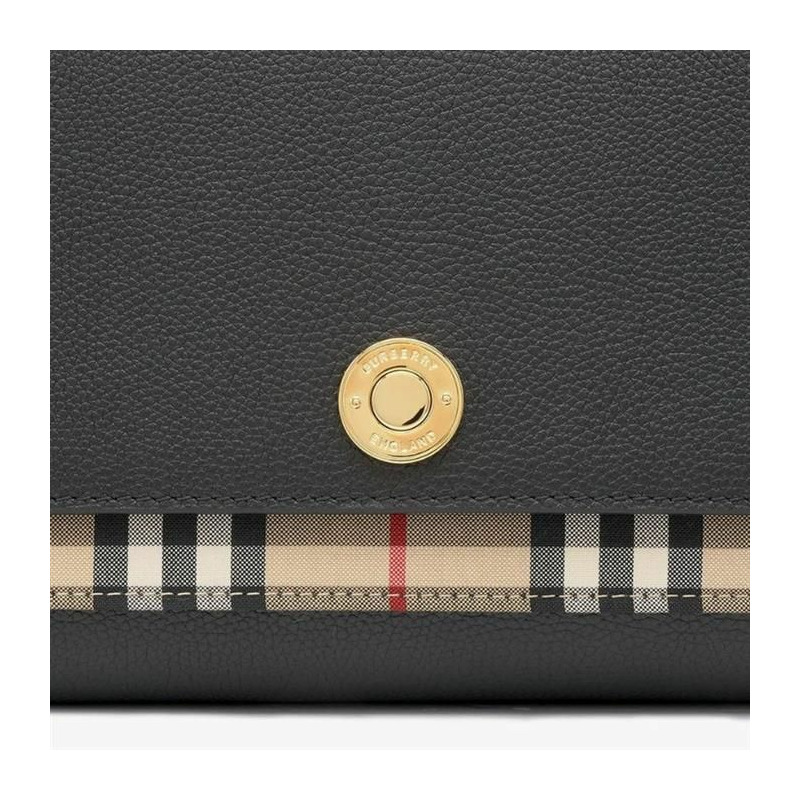 BURBERRY 皮革復古格紋肩斜背包 8021110-2
