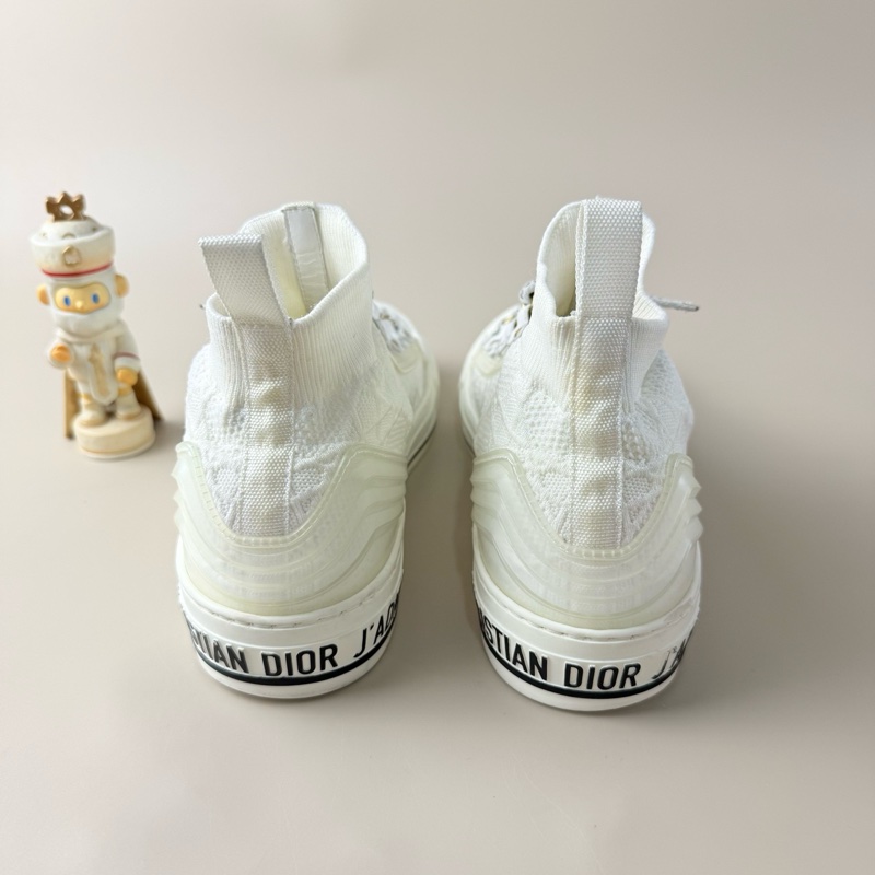 99新 DIOR/迪奧 格菱紋針織系帶休閒鞋 37.5碼-1