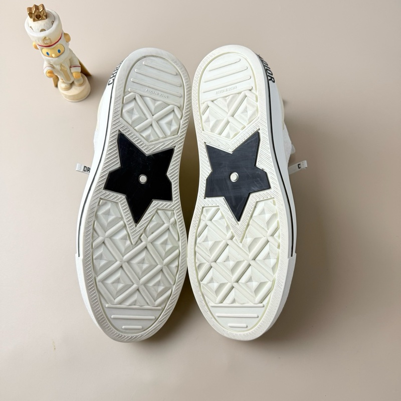 99新 DIOR/迪奧 格菱紋針織系帶休閒鞋 37.5碼-5