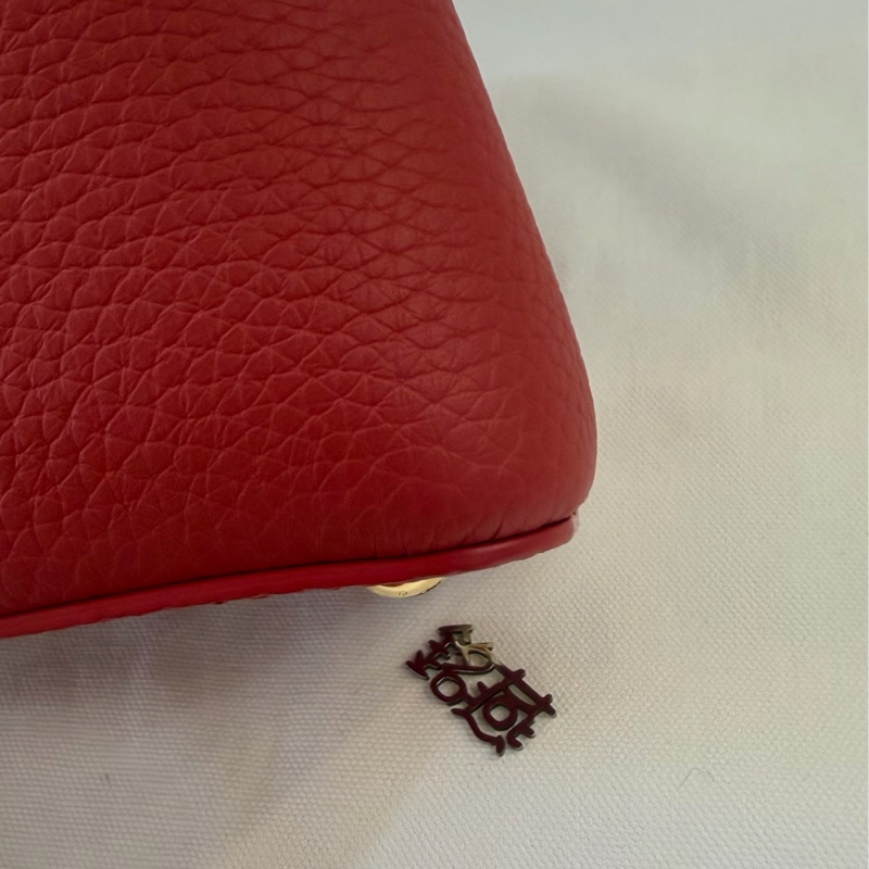 LV K00014 My Capucines 全皮革 紅色 兩用包-15