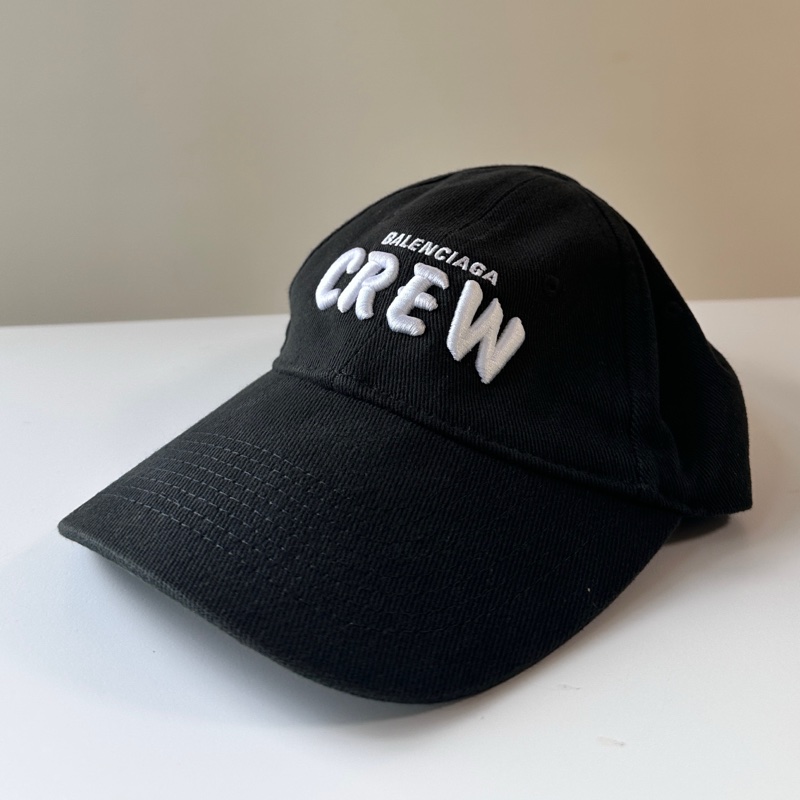 Balenciaga Crew 刺繡 經典老帽 棒球帽-0
