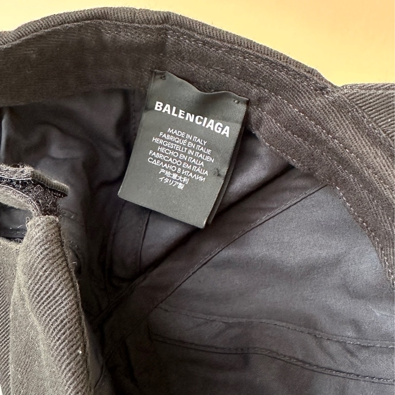 Balenciaga Crew 刺繡 經典老帽 棒球帽-4