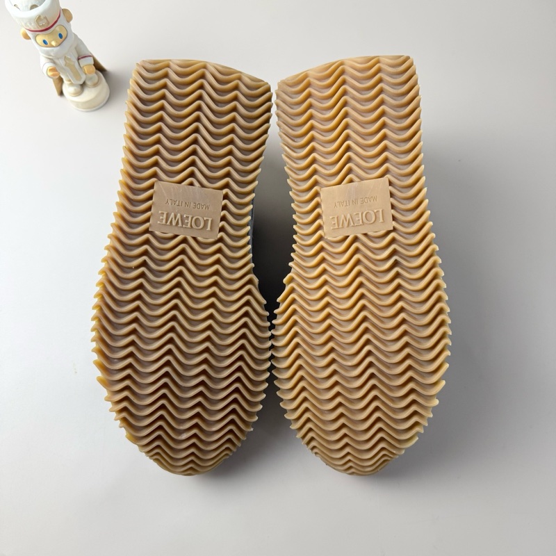 99新 Loewe/羅意威 黑白Runner系帶休閒鞋 37碼-6