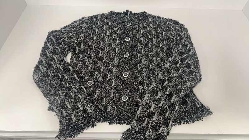 Chanel香奈兒26C春夏限定黑色針織開衫-1