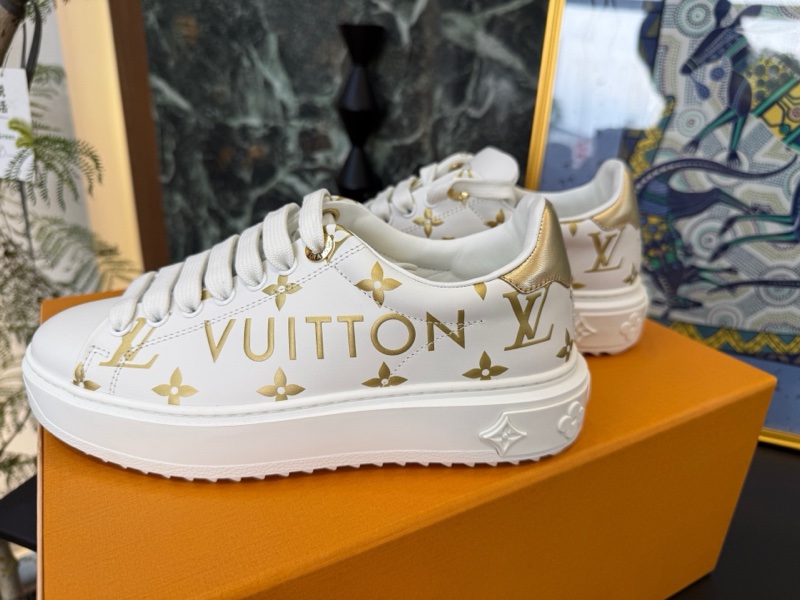 LV time out金標厚底小白鞋，35碼 全新-0