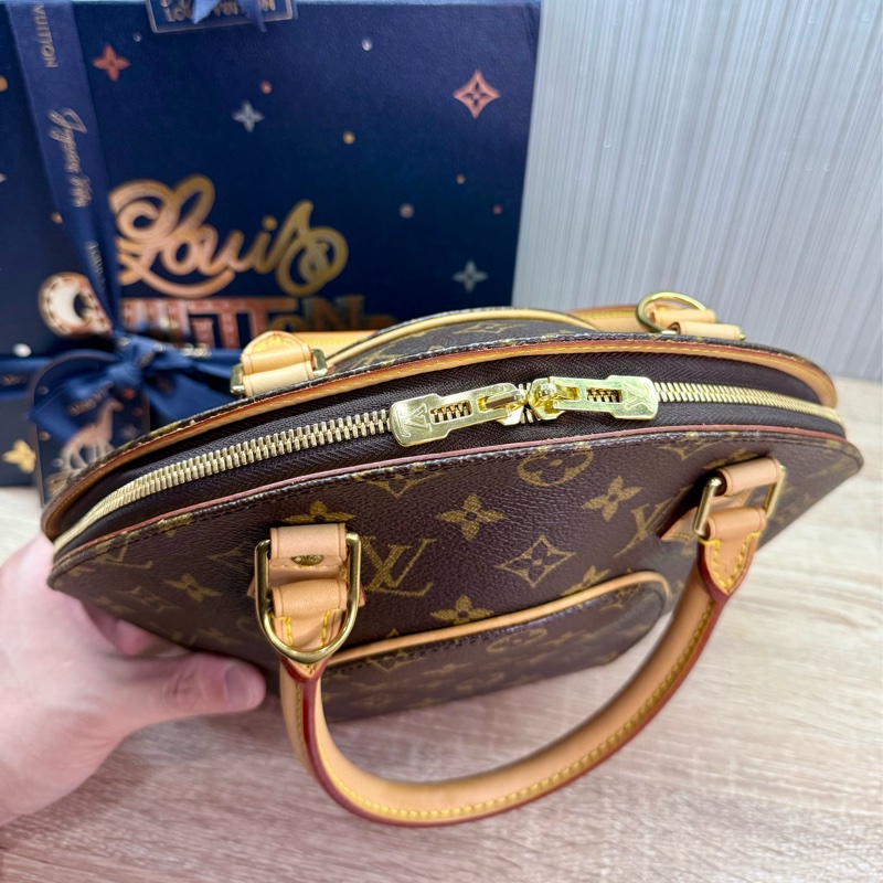 LV M51127 Ellipse PM 小款老花蚌殼包貝殼包手提包-10