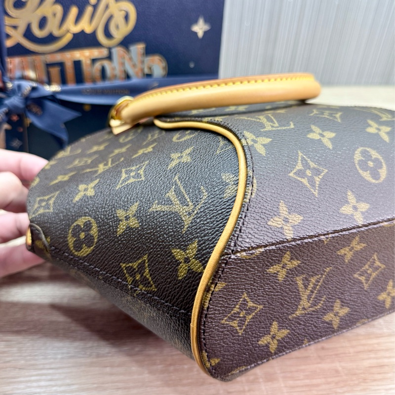 LV M51127 Ellipse PM 小款老花蚌殼包貝殼包手提包-12