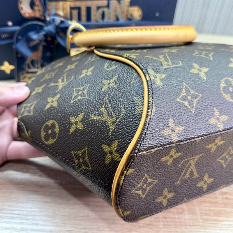 LV M51127 Ellipse PM 小款老花蚌殼包貝殼包手提包-14