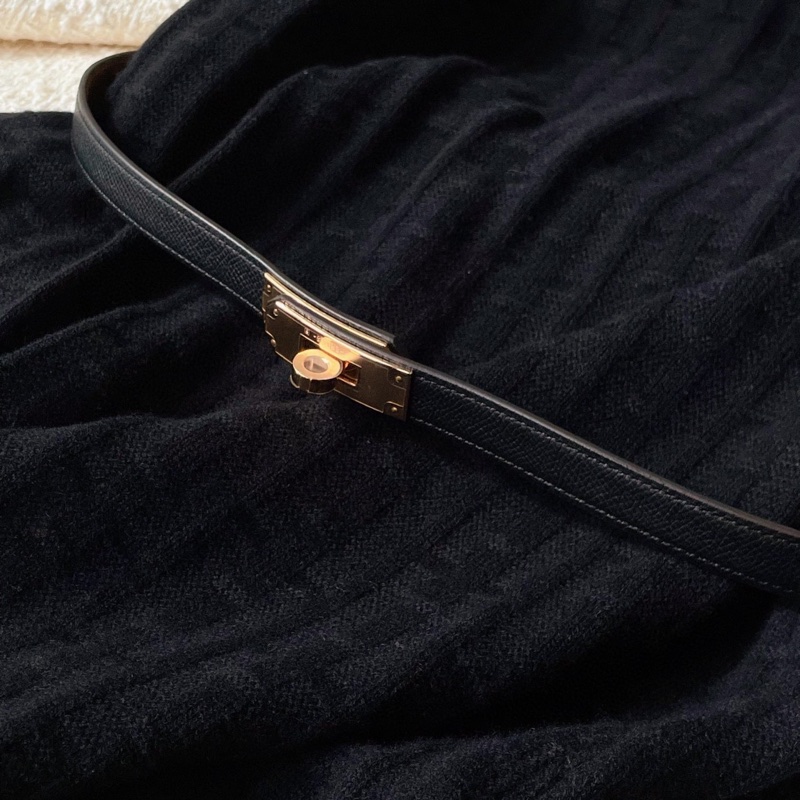 全新 Hermes黑色圓領套頭連衣裙38碼-6