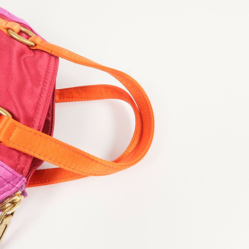 YVES SAINT LAURENT 布料Vintage Hand Bag金扣手挽袋-7