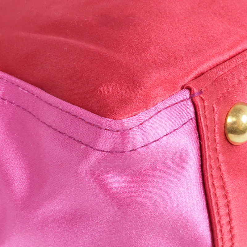 YVES SAINT LAURENT 布料Vintage Hand Bag金扣手挽袋-10