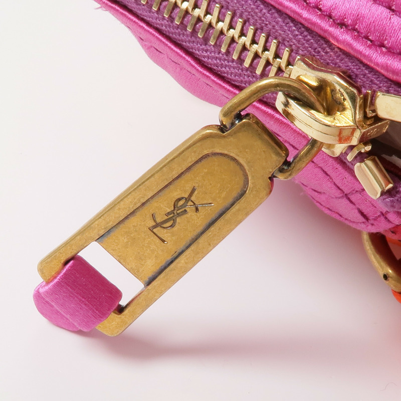 YVES SAINT LAURENT 布料Vintage Hand Bag金扣手挽袋-15