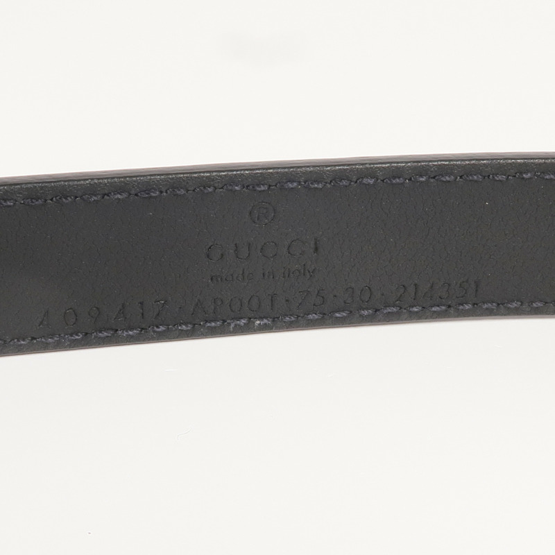 GUCCI 牛皮皮革GG Marmont Belt 75cm金扣皮帶-7