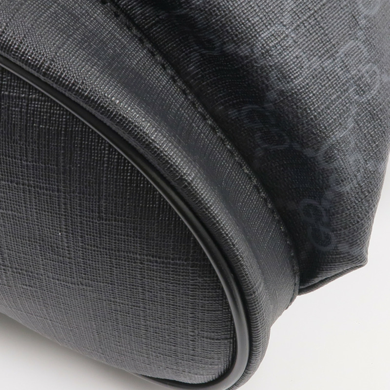 GUCCI 塗層帆布GG Supreme Backpack銀扣背包-9