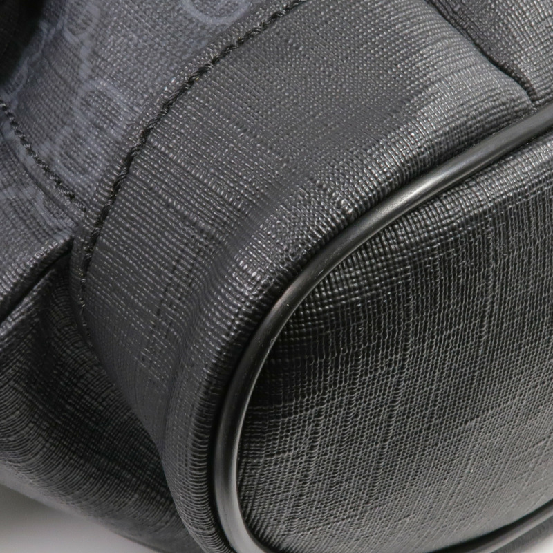 GUCCI 塗層帆布GG Supreme Backpack銀扣背包-12