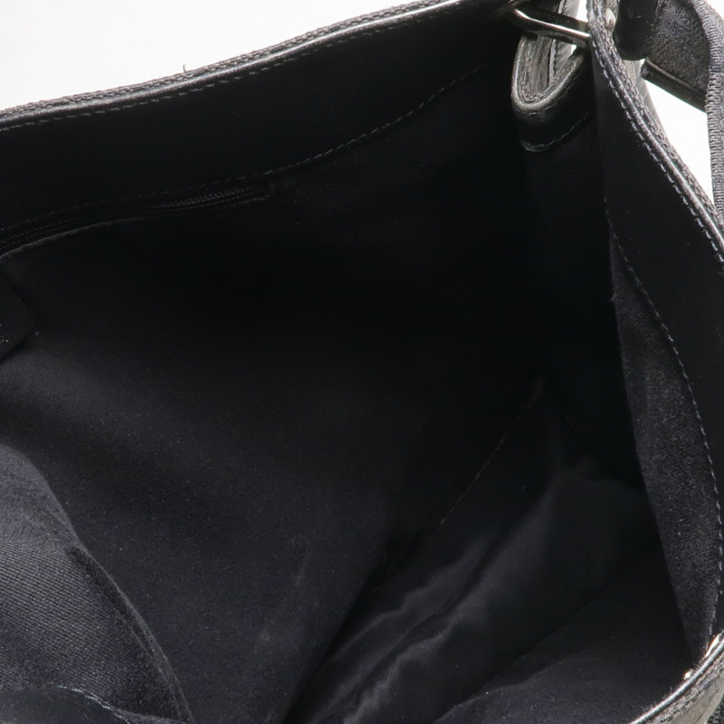 GUCCI 帆布Shoulder Bag銀扣肩背袋-4