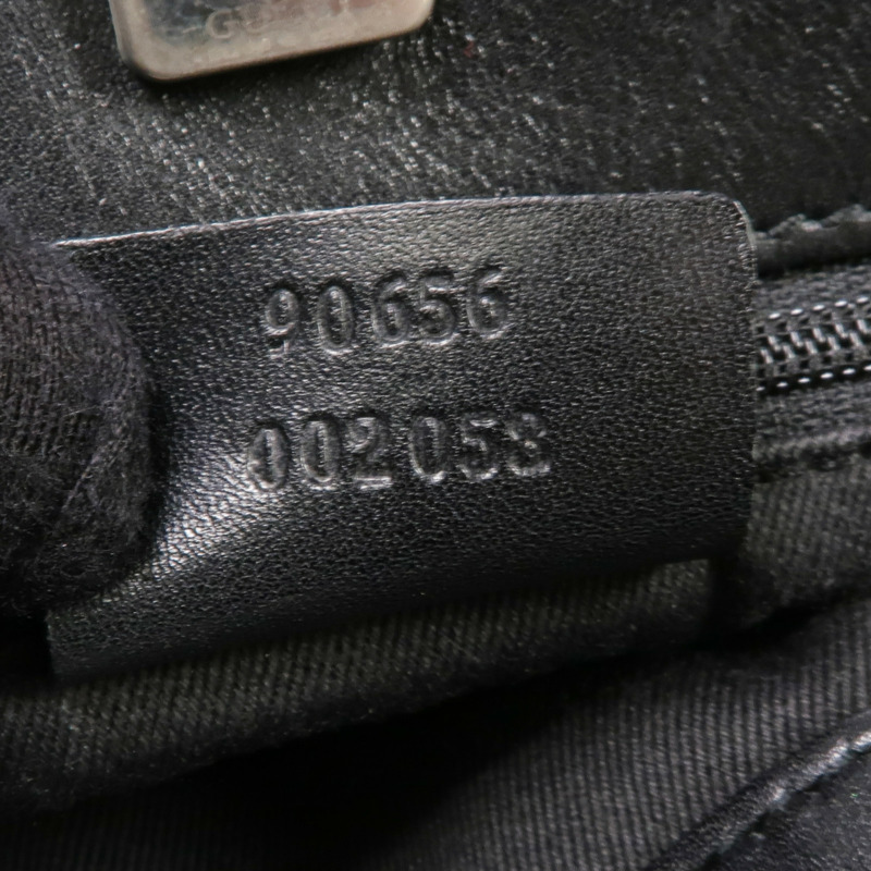 GUCCI 帆布Shoulder Bag銀扣肩背袋-6