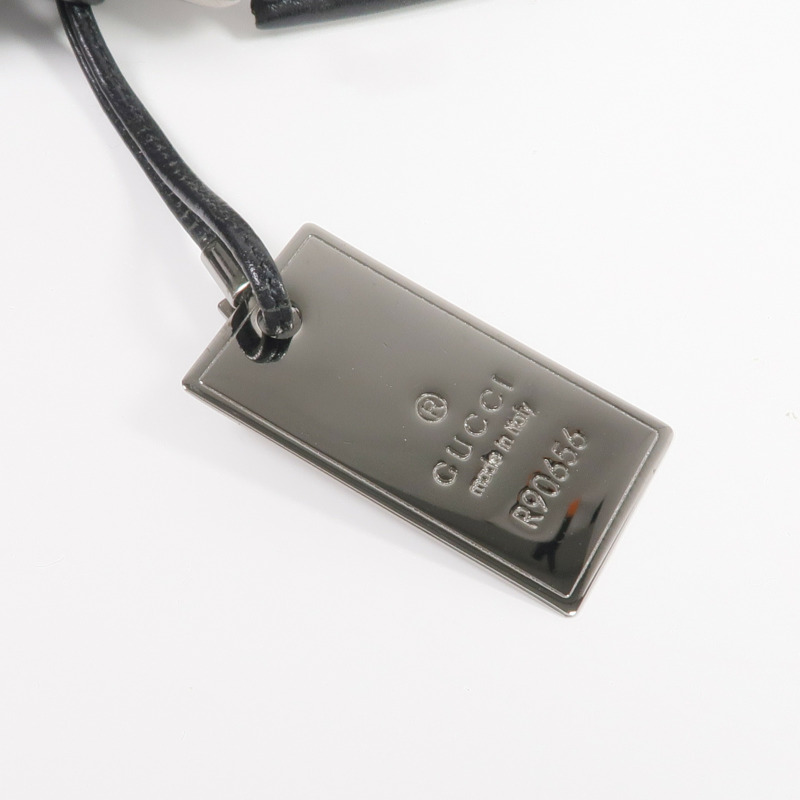 GUCCI 帆布Shoulder Bag銀扣肩背袋-8