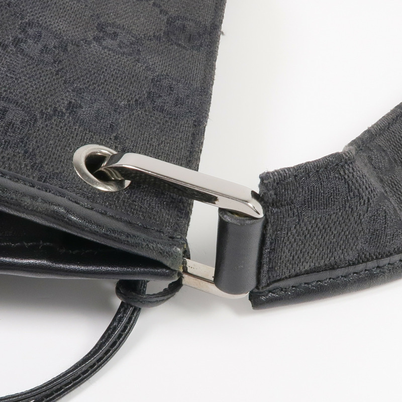 GUCCI 帆布Shoulder Bag銀扣肩背袋-14