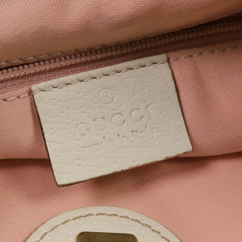 GUCCI 帆布Shoulder Bag金扣肩背袋-5