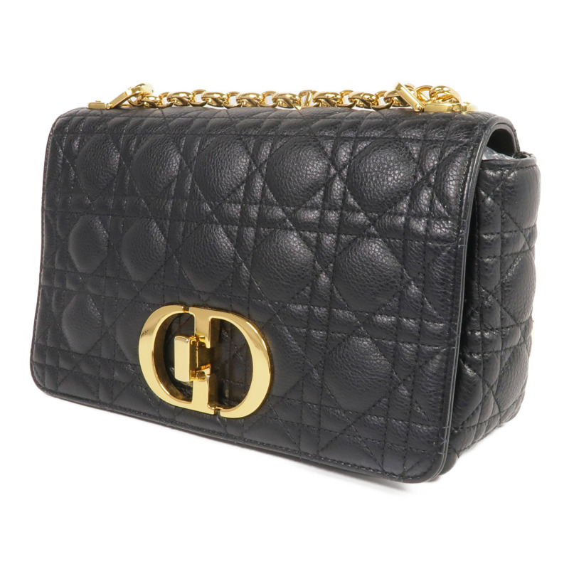 Dior 牛皮皮革Care Bag Medium金扣鏈帶肩背袋-1