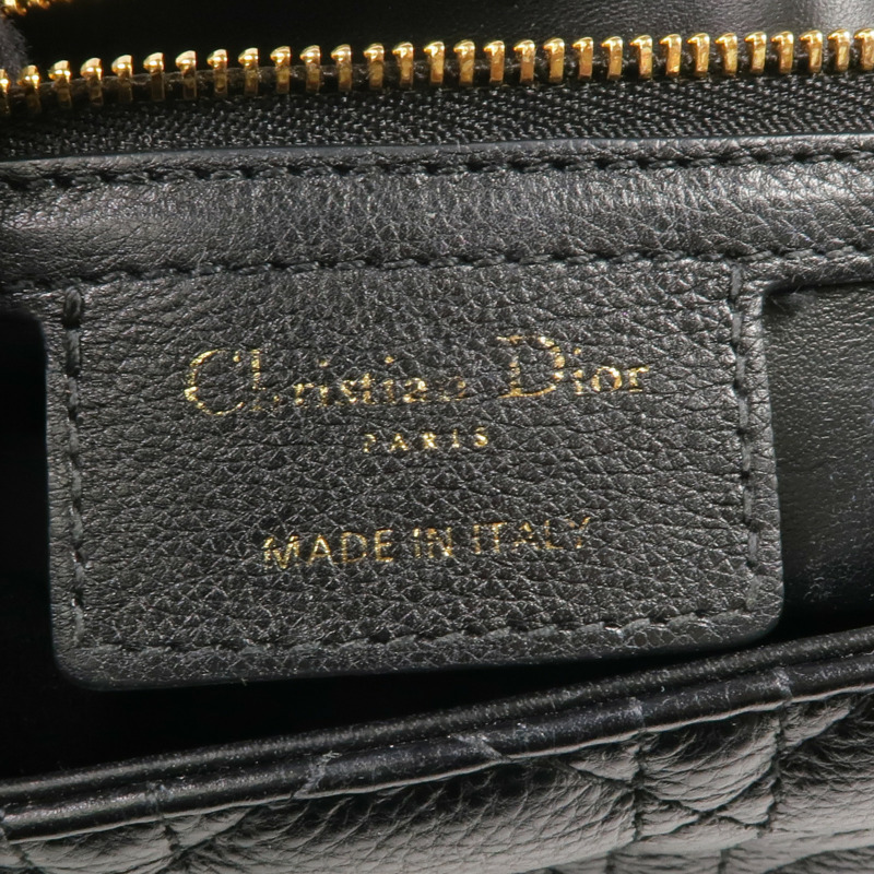 Dior 牛皮皮革Care Bag Medium金扣鏈帶肩背袋-5