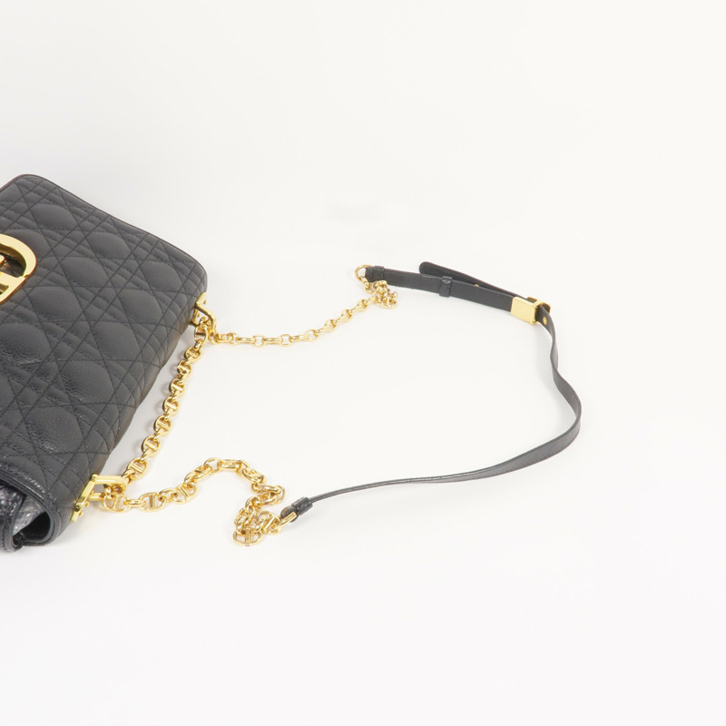 Dior 牛皮皮革Care Bag Medium金扣鏈帶肩背袋-8