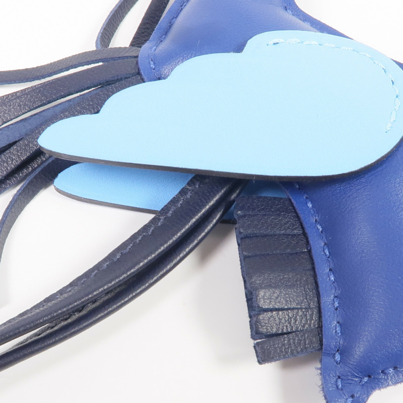 HERMES Milo皮革/Swift皮革Rodeo Pegase PM Charm掛飾Bleu Nuit-3