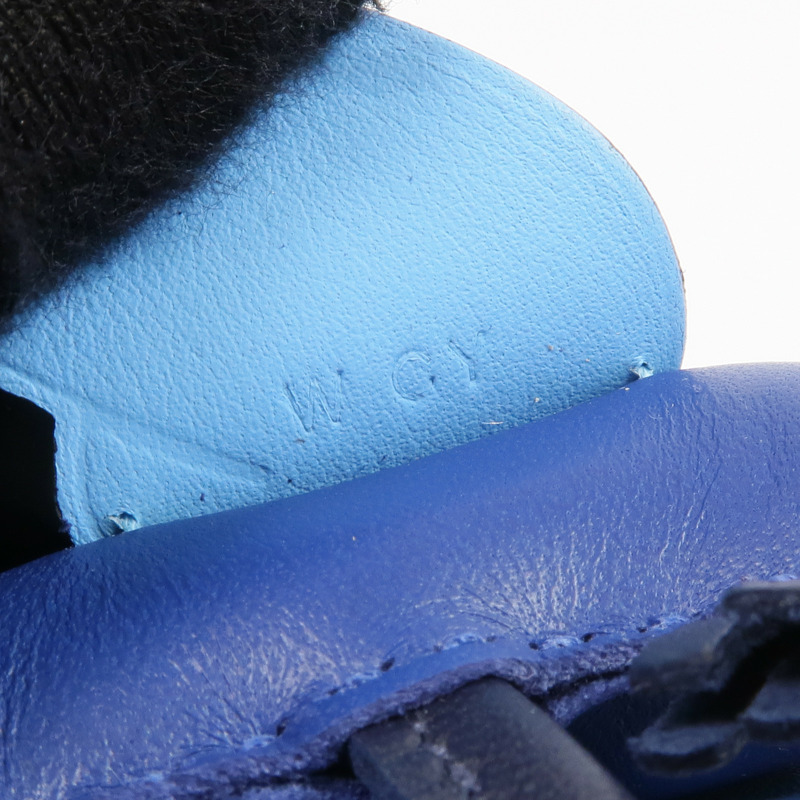 HERMES Milo皮革/Swift皮革Rodeo Pegase PM Charm掛飾Bleu Nuit-5