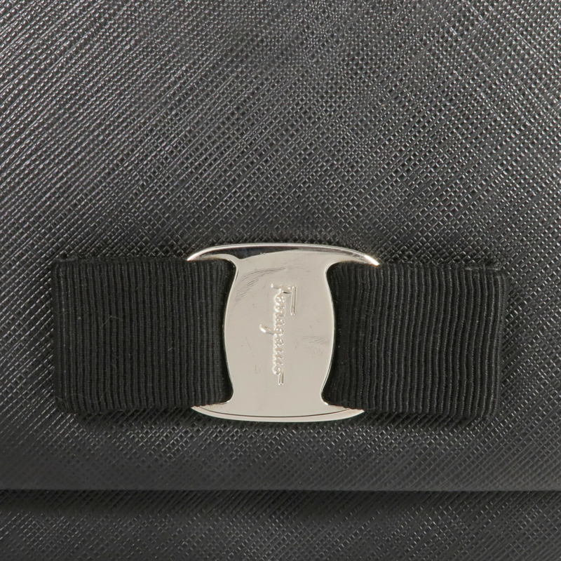 Salvatore Ferragamo 牛皮皮革Shoulder Bag銀扣鏈帶肩背袋-8