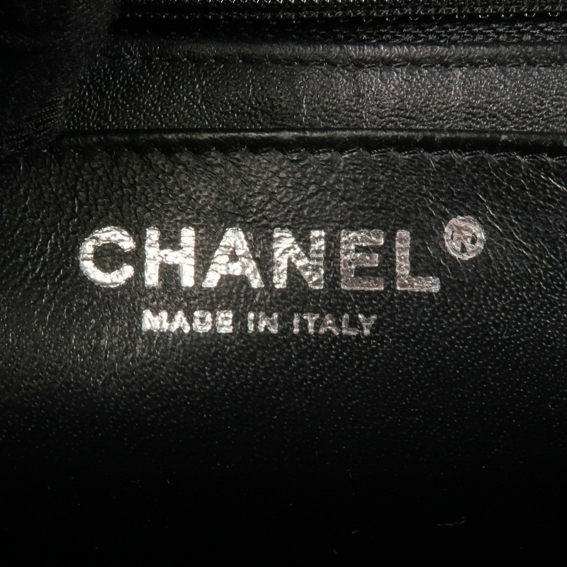 CHANEL 牛皮皮革Large Classic銀扣鏈帶肩背袋-5