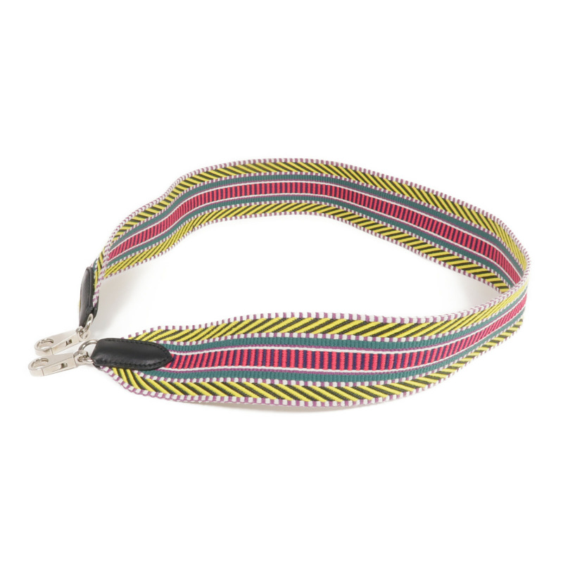 HERMES 帆布Hermes Shoulder Strap銀扣掛飾-1