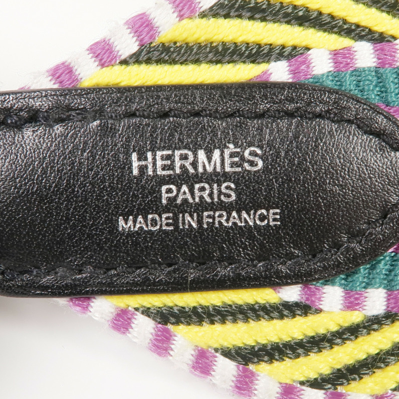 HERMES 帆布Hermes Shoulder Strap銀扣掛飾-5