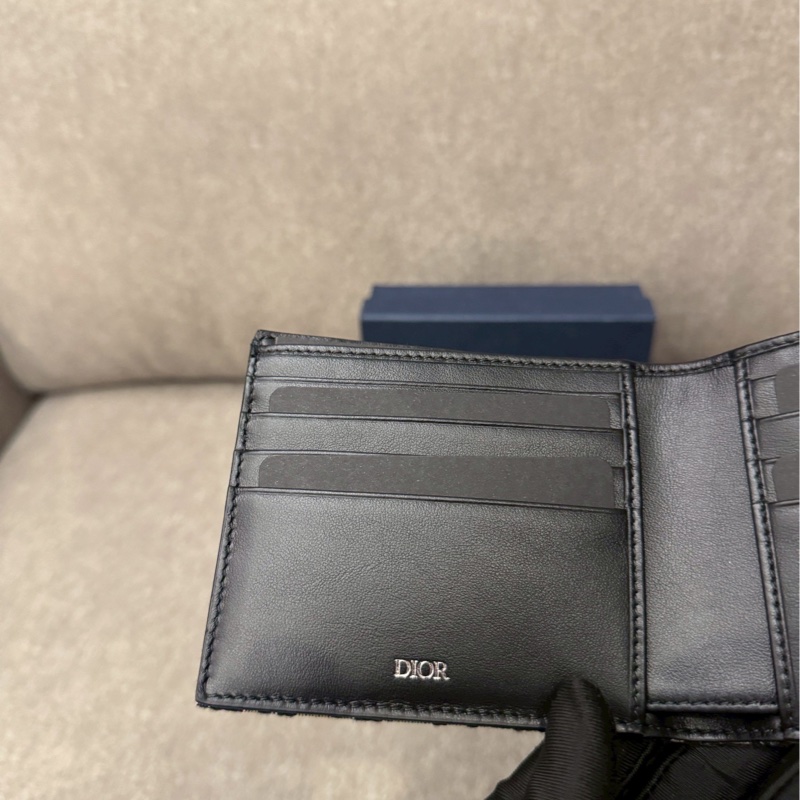 DIOR老花八卡短夾-1