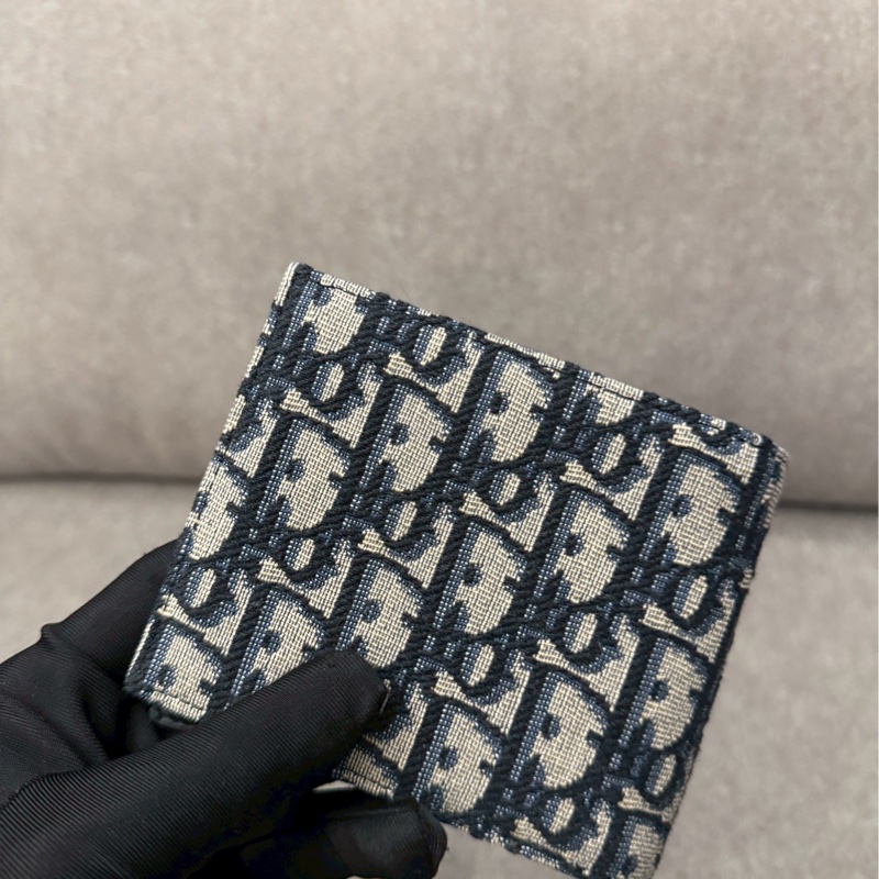 DIOR老花八卡短夾-3