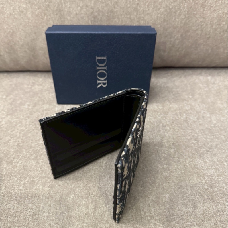 DIOR老花八卡短夾-5