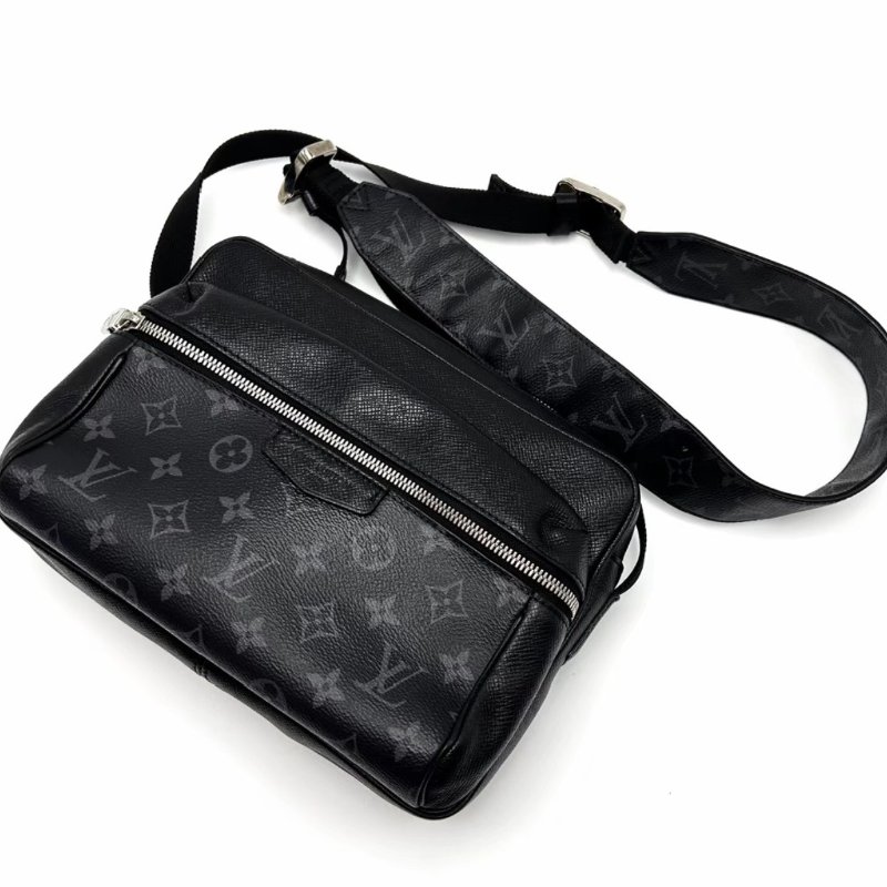 LV黑花黑武士郵差包 25*18*8 98新配件塵袋-3