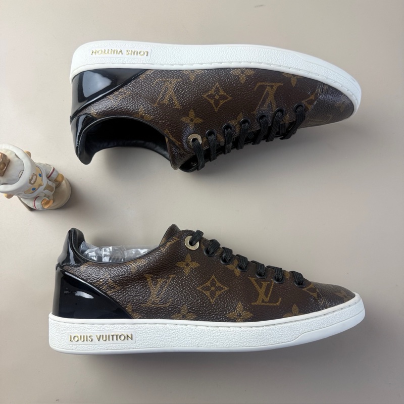 99新LV/路易威登 老花滿印系帶休閒鞋 36.5碼 品相完美-3
