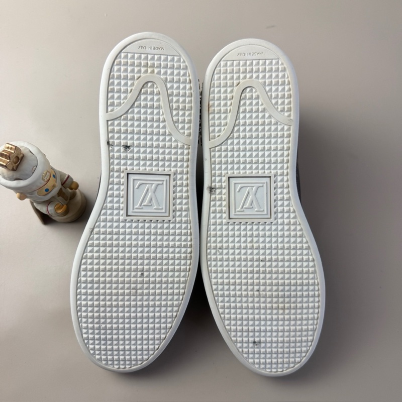 99新LV/路易威登 老花滿印系帶休閒鞋 36.5碼 品相完美-5