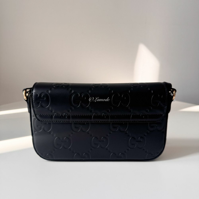 GUCCI GG 超迷你肩背包 黑色 772794 AADLO 1000-1