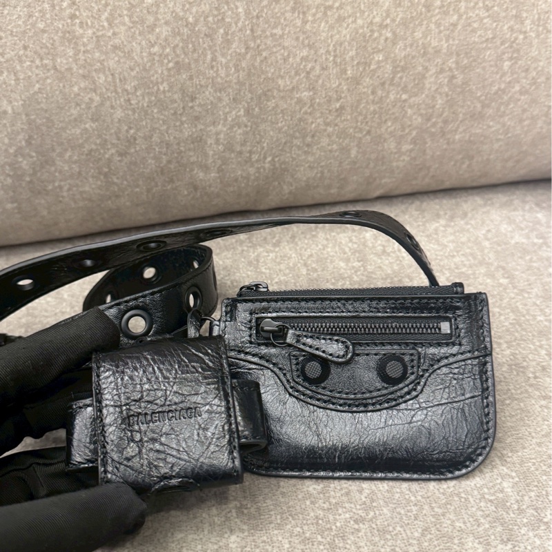 巴黎世家黑色機車包-7