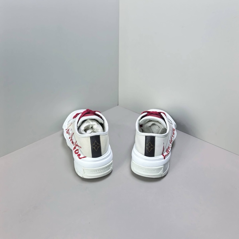 LOUIS VUITTON Squad 徽標印花 低幫 時尚板鞋 女款 白紅 尺碼:36碼 98 新-3