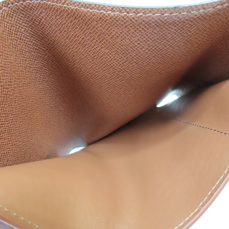 棕色 原花 帆布 Victorine 三折 扣式短夾【LOUIS VUITTON LV 路易威登】 M62472-5