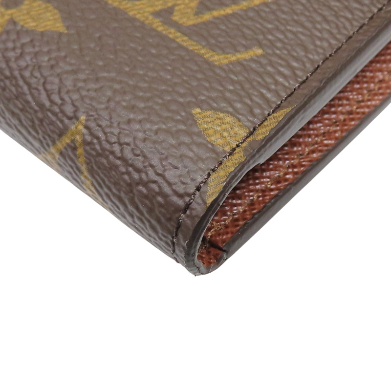 棕色 原花 帆布 Victorine 三折 扣式短夾【LOUIS VUITTON LV 路易威登】 M62472-9